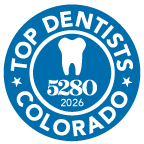 5280 Magazine Top Dentist Colorado 2026 badge
