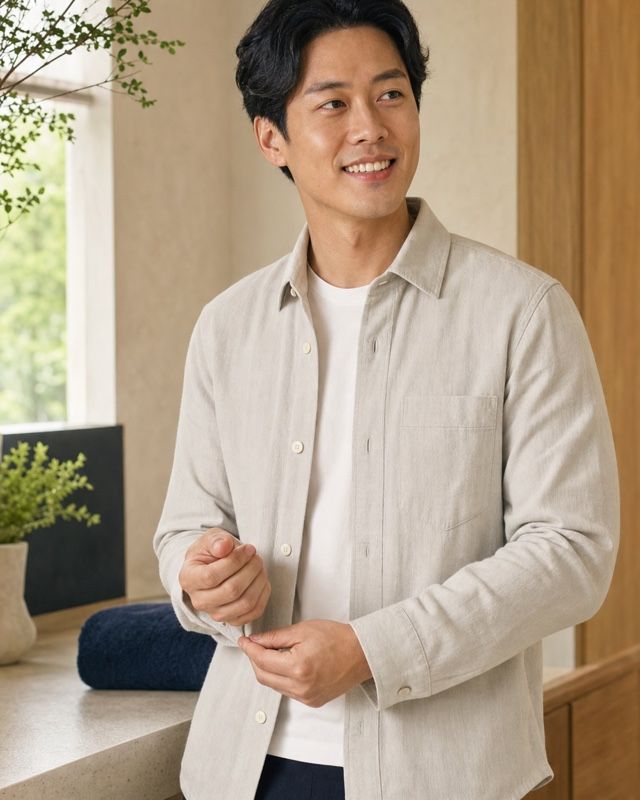 Patient smiling naturally in soft morning light