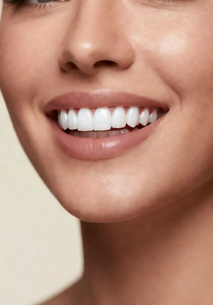 Refined porcelain veneers smile